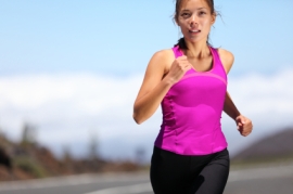woman runner training for marathon